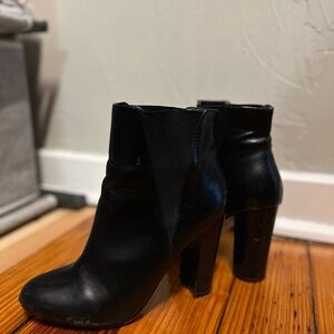 Aldo Black Heeled Booties